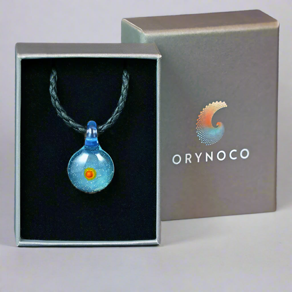 single pendant in a jewellery box