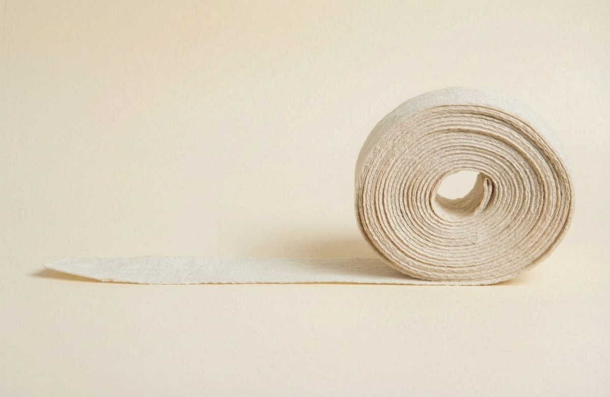 rolled cream mat